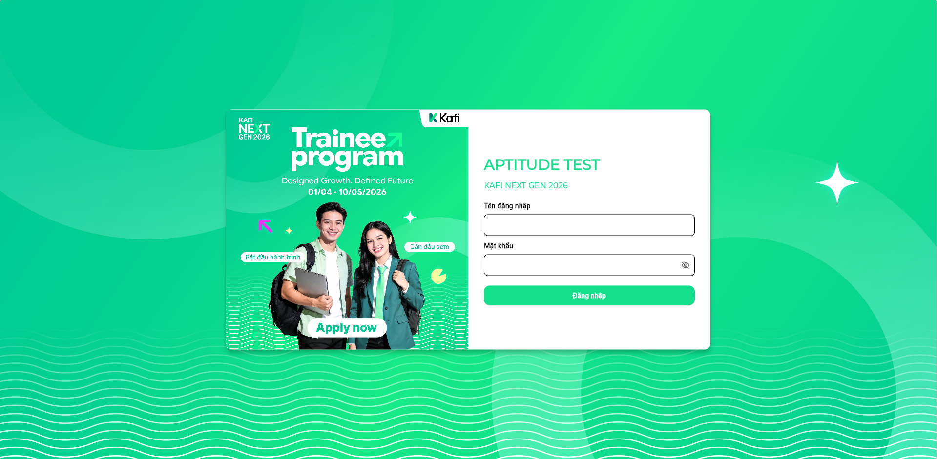 Hệ thống aptitude test tùy chỉnh
