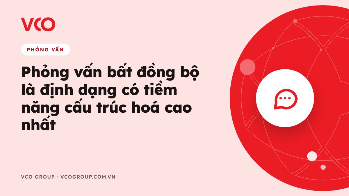Phỏng vấn bất đồng bộ là định dạng có tiềm năng cấu trúc hoá cao nhất